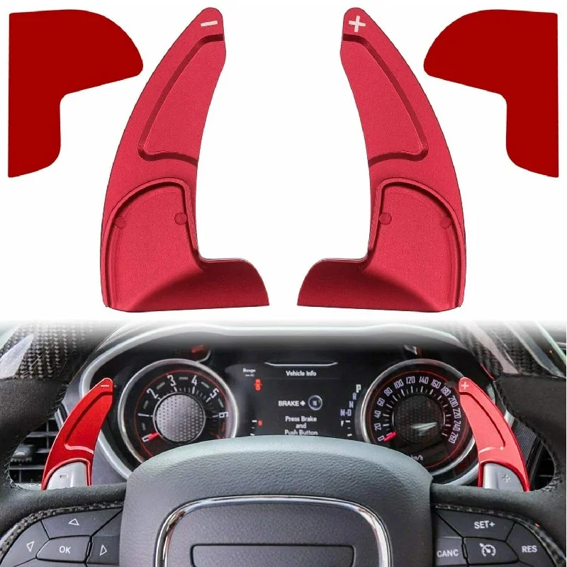 Gear Shifter Paddle Extension Stickers For 2015-2021 Dodge Charger Challenger Durango Sxt For Jeep Cheroke