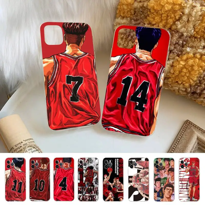 

Японский комикс Slam dunk Sakuragi чехол для телефона iPhone 13 14 Pro Max XS XR 12 11 Pro 13 Mini 6 7 8 Plus прозрачная задняя крышка Capa