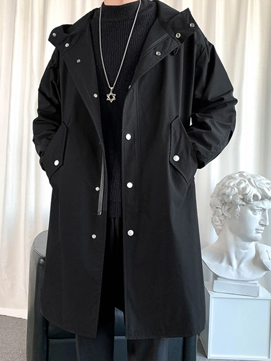 

Men's spring and autumn mid-length men's coat autumn and winter men's coat