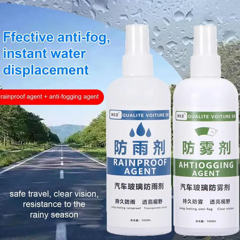 Windshield Anti-fogging Agent Anti Fog Agent For Car Glasses To Improve Driving Visibility 100ml Anti Fog Agent For Car Glasses