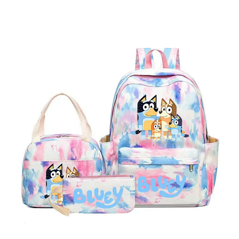 Женский комплект из трех предметов Bluey разноцветный вместительный школьный