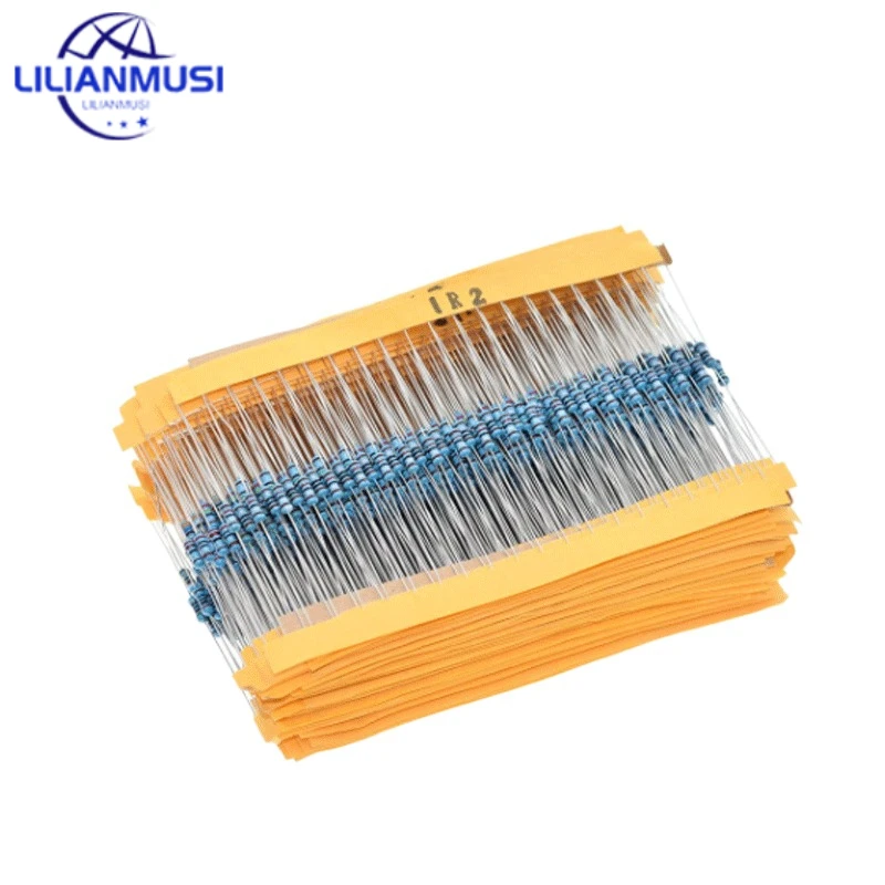 

100 шт. 1/4 Вт 1R ~ 22M 1% металлический пленочный резистор 100R 220R 1K 1,5 K 2,2 K 4,7 K 10K 22K 47K 100K 100 220 1K5 2K2 4K7 сопротивление