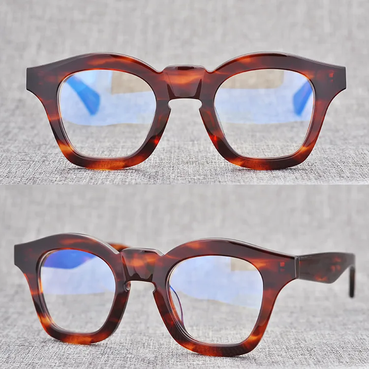 

High Grade Thick Acetate Vinatge Optical Glasses Frame Men Women Japan Myopia Eyewear Spectacle Prescription Eyeglass Frames