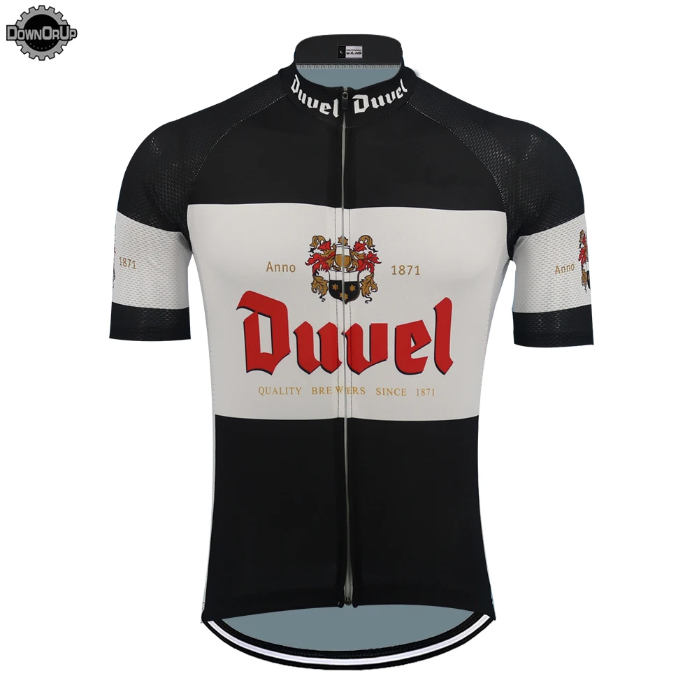 

NEW DUVEL Cycling Jersey Men Short Sleeve Breathable Pro Team Bike Wear Cartoon Funny Cycling Clothing Top MTB Summer Sportswear