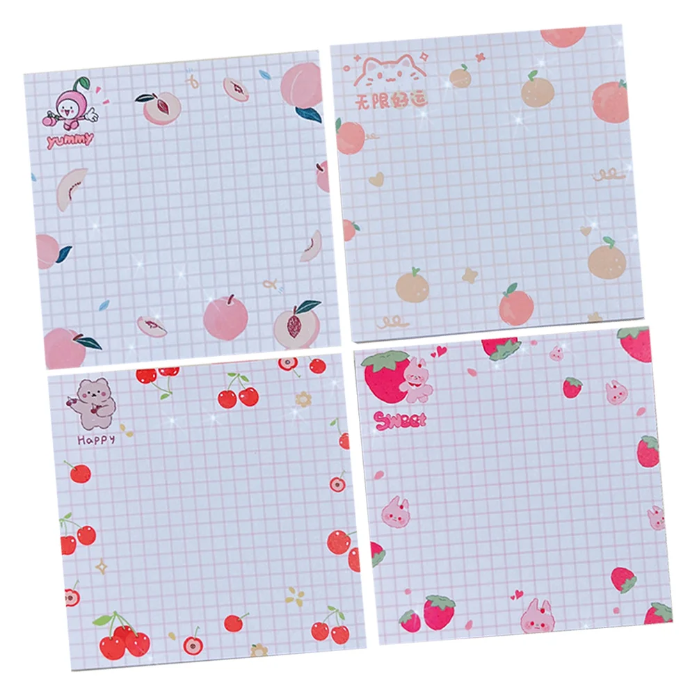 

4 книжки для ежедневного использования, стикеры для записей, стикеры для записей, портативные Стикеры для ежедневного использования, стикеры для записей, стикеры для записей