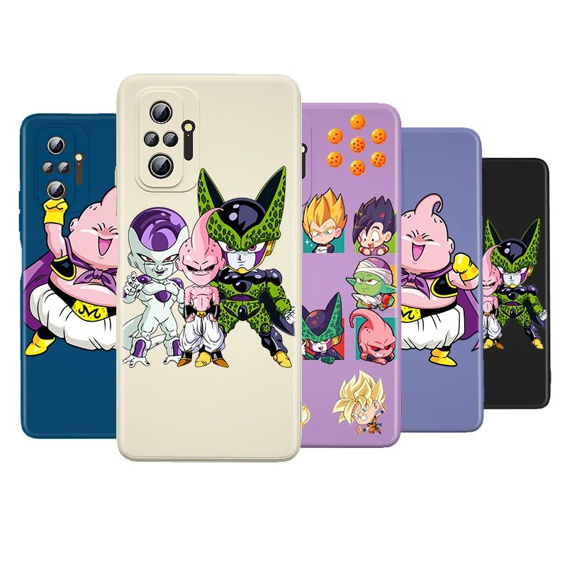 

Dragonball Chibi Liquid Silicone Soft Cover For Xiaomi Redmi Note 11 11T 11S 10 10S 9 9T 8T 9S 8 7 5 Pro Phone Case