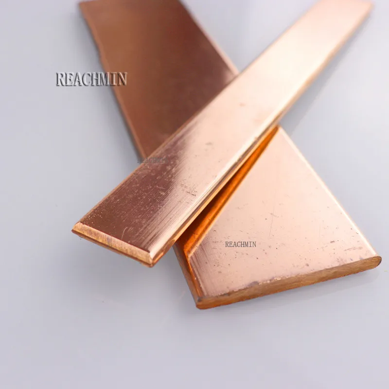 

4pcs T2 Red Copper Bar Red Copper Bar Flat Square Copper Bar Copper Bar 3 4 5 6 8 10 20 30 40 50 mm