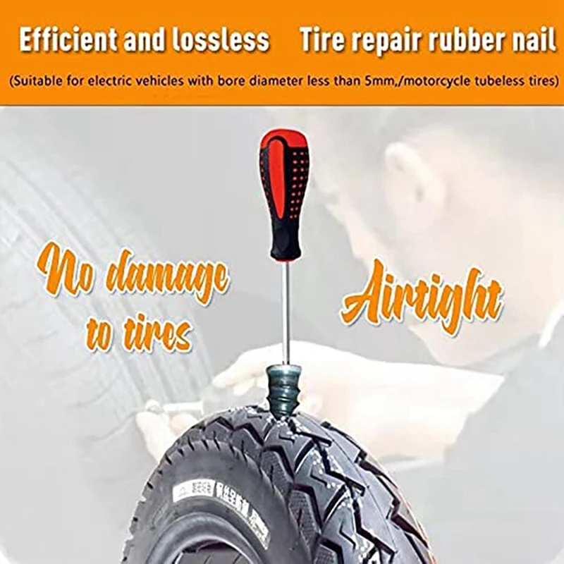 

40Pcs Tire Repair Rubber Nails Auto Motorcycle Vacuum Tire Repair Nail Fast Repair Tool Self-Service Tire Repair Nail S