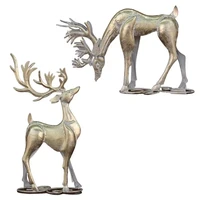 christmas iron reindeer elk golden deer desktop ornaments shopping mall ornaments christmas home decoration