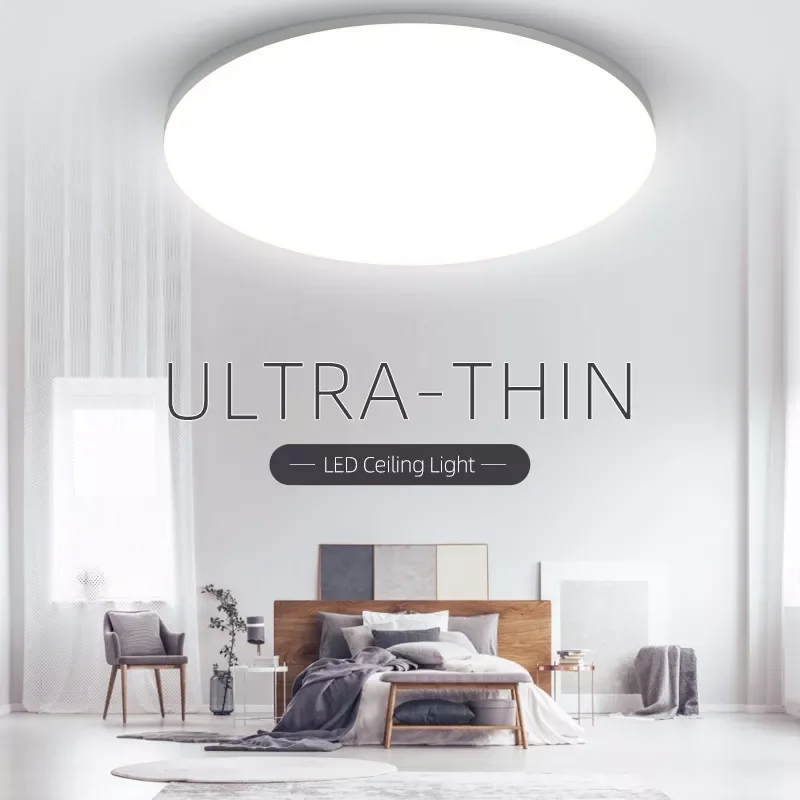 

NEW2023 Ultra-Thin LED Ceiling Lights 30W 50W Surface Mounted LED Panel Lamp Modern LED Ceiling Lamps for Living Room Bedroom Ki