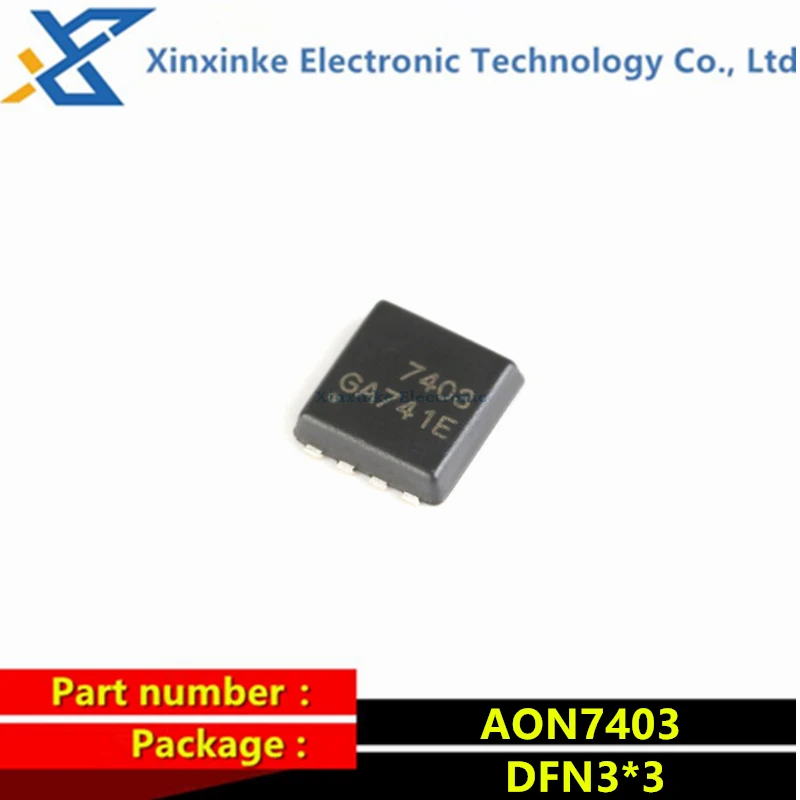 

10PCS AON7403 DFN3*3 P-channel -30V/-29A SMD MOSFET (Field Effect Transistor)