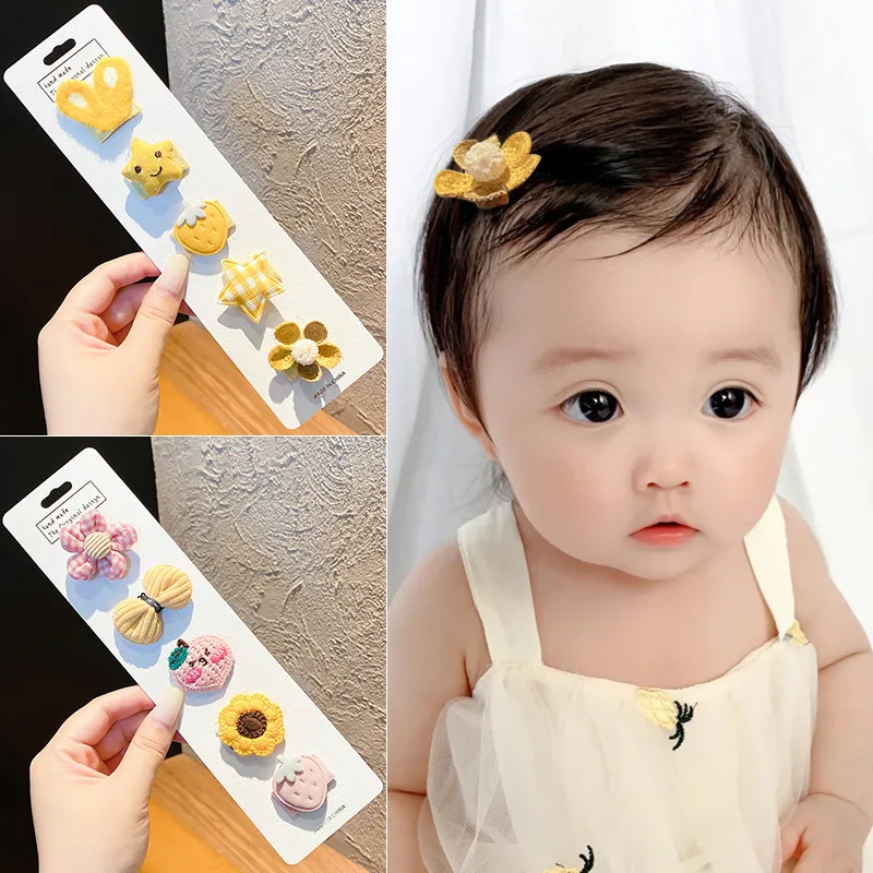

Cute Hair Clips Baby Girl Accessories Toddler Bowknot Knitted Hair Clip Handband Antislip Hairpins Kids Wholesale Gift