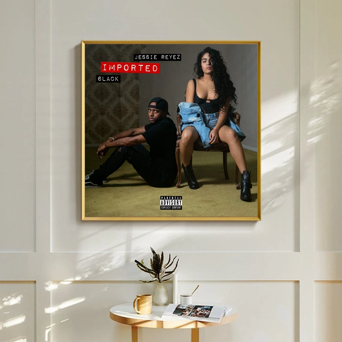 Jessie Reyez 6черный импортный музыкальный альбом постер холст художественный принт