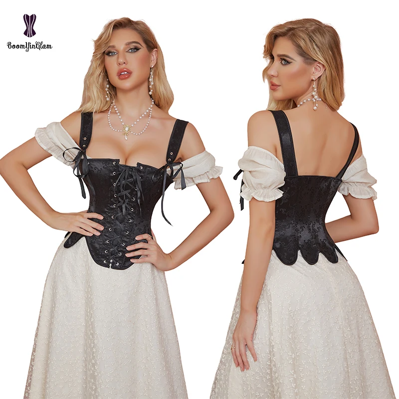 Plus Size XS To XXXXXXL Slimming Body Shaper Women Flower Shape Lace Up Boned Corset Style Punk Waist Trainer Vest With Strap