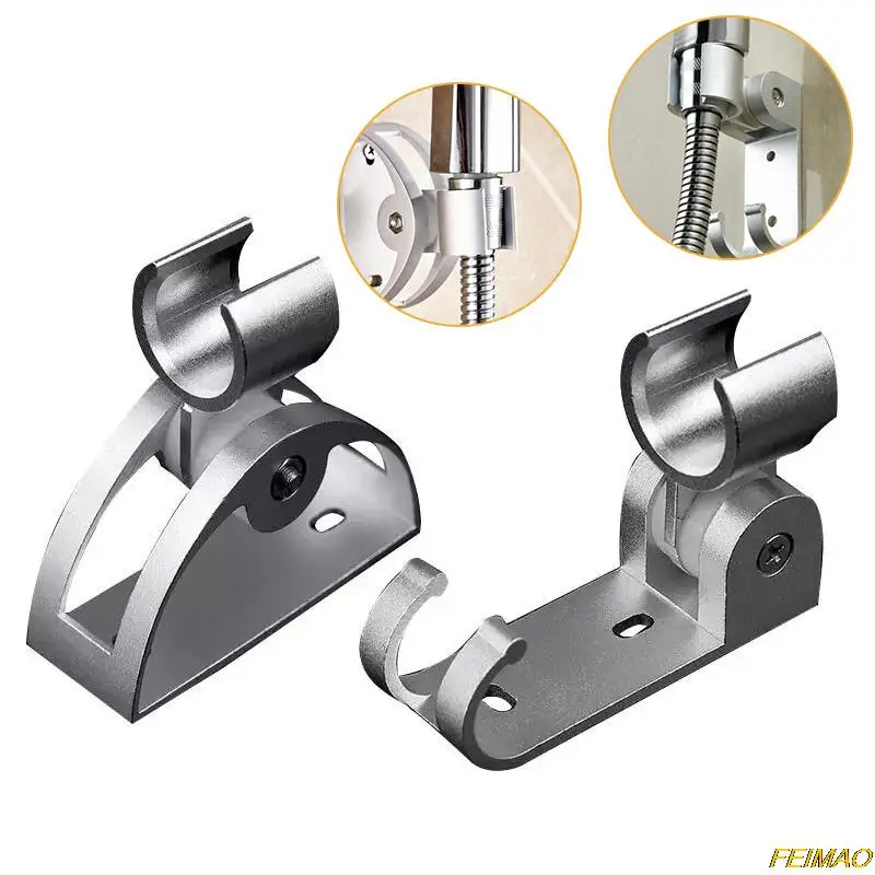 

1 Pc Bathroom Shower Head Holder Aluminum Bathroom Wall-mounted Adjustable Hand-held Shower Bracket Bathroom Accessories