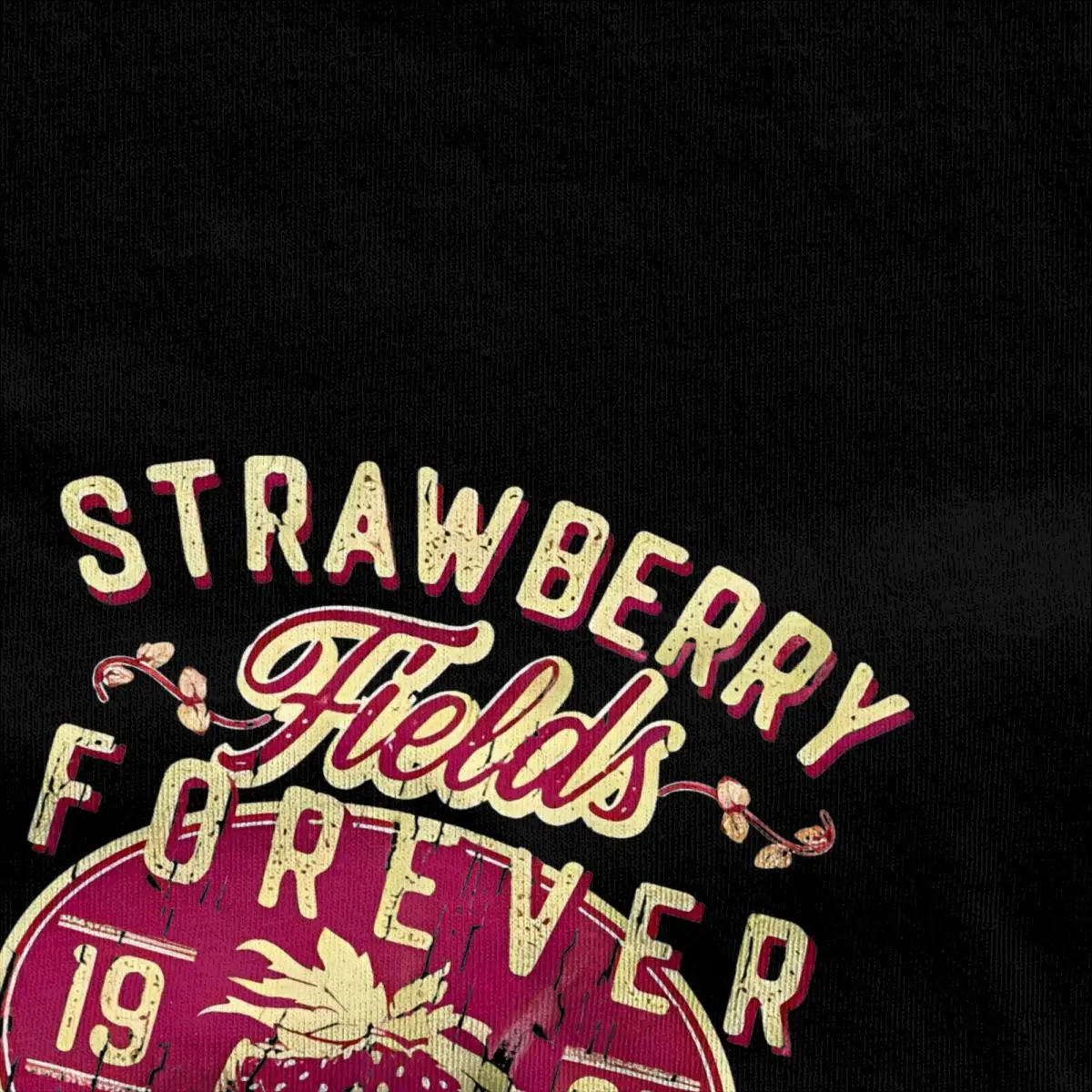 Strawberry Fields Forever Merch T Shirt Cotton Tee Fashion B-Beatles T-shirt Clothing