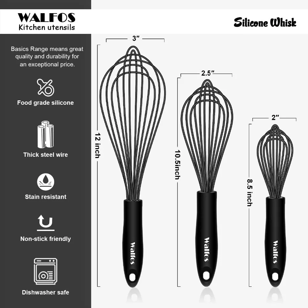1 шт./3 набора многофункциональный вращающийся ручной венчик WALFOS миксер