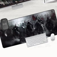keyboard mat bushido japan samurai anime computer accessories wireless charging mouse pad gamer table for pc mouse mat desk pad