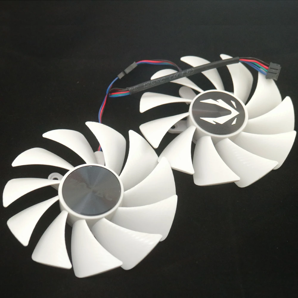 Фото GA92S2U - Вентилятор PFTM DC12V 0.46A VGA для видеокарты ZOTAC RTX4060 8GB TWIN EDGE OC WHITE, охлаждающий вентилятор для видеокарты №5