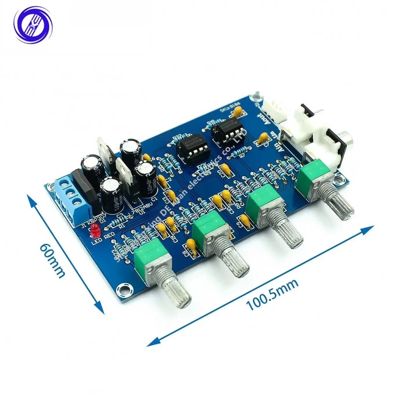 XH-M164 NE5532 Стерео предусилитель Тональная плата аудио 4-канальный модуль усилителя