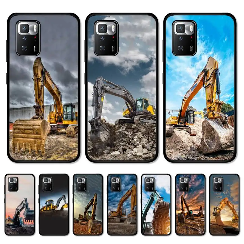 

Excavating Machinery Bulldozer Man Phone Case for Redmi Note 8 7 9 4 6 pro max T X 5A 3 10 lite pro coque