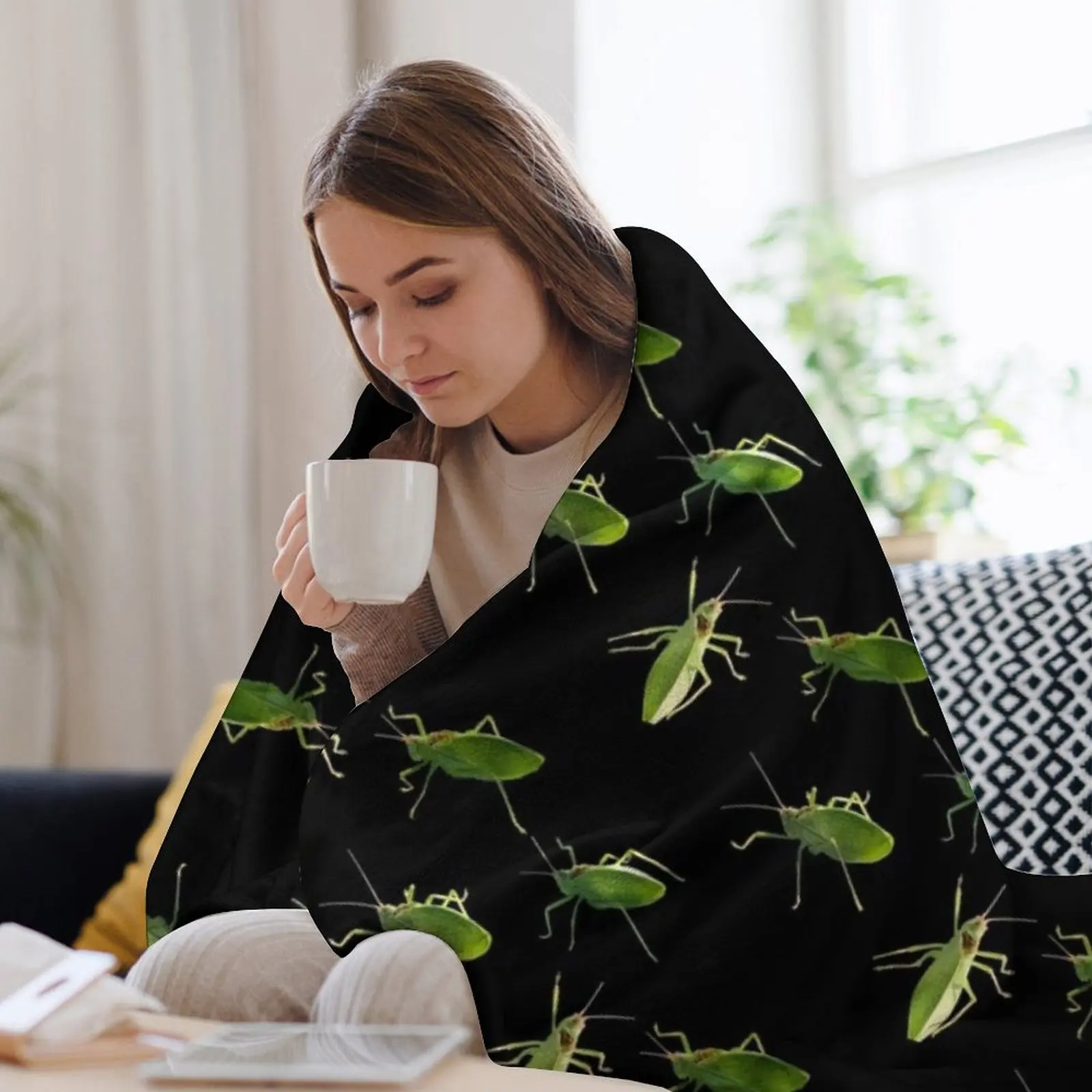 Одеяло Katydids милые клетчатые меховые одеяла