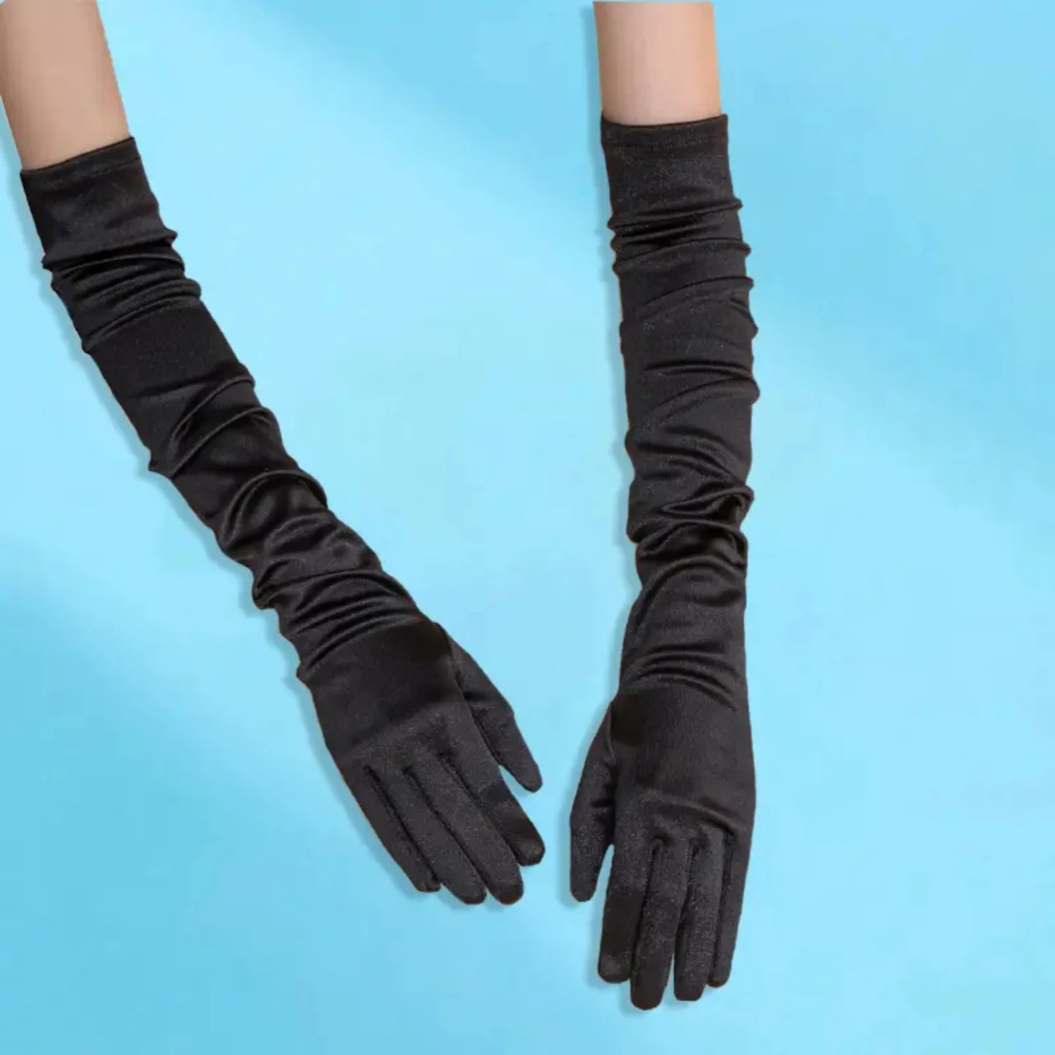 Сплошной цвет перчатки средней длины полиэстер аэрографo para maquillaje Hena краска для