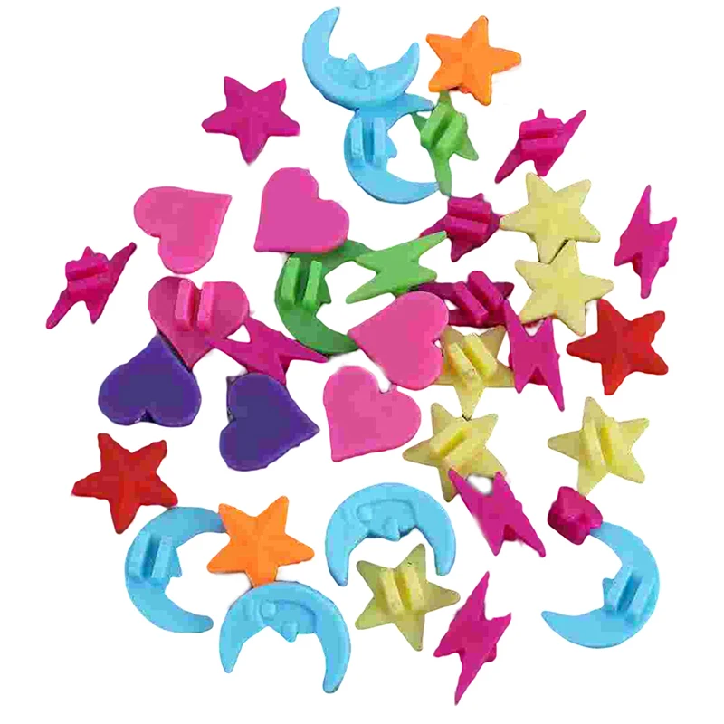 Пластиковые декоративные бусины для спиц велосипеда звезда луна любовь