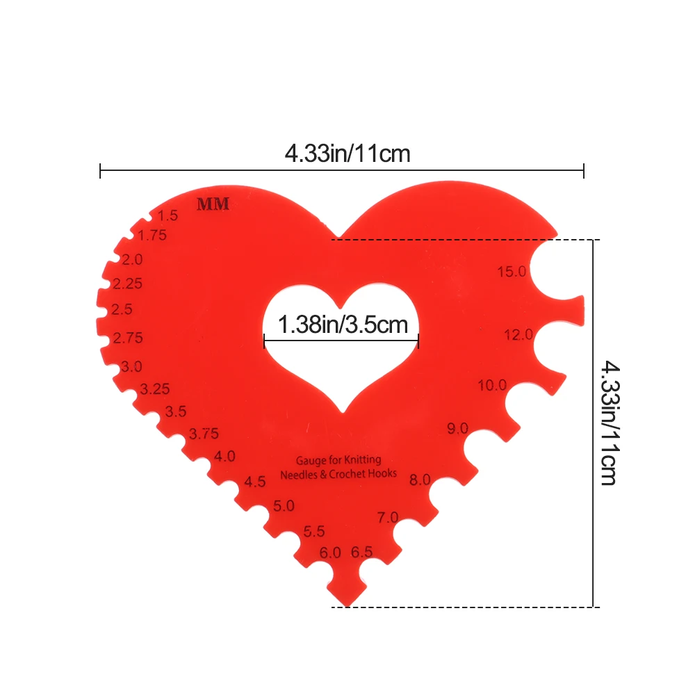 Овечья кожа с ножницами розовый фиолетовый цвет измеритель для вязальных спиц и