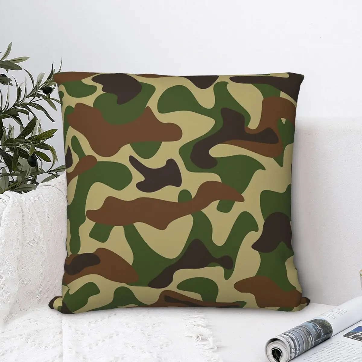 

Texture Poster Throw Pillow Case Camouflage Cushion Home Sofa Chair Print Decorative Hug Pillowcase