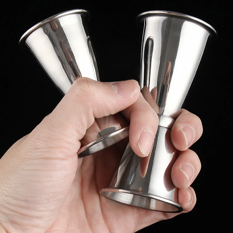 

Measuring Tools Cup Stainless Steel Bartender Bar Jigger Double Spirit Measure