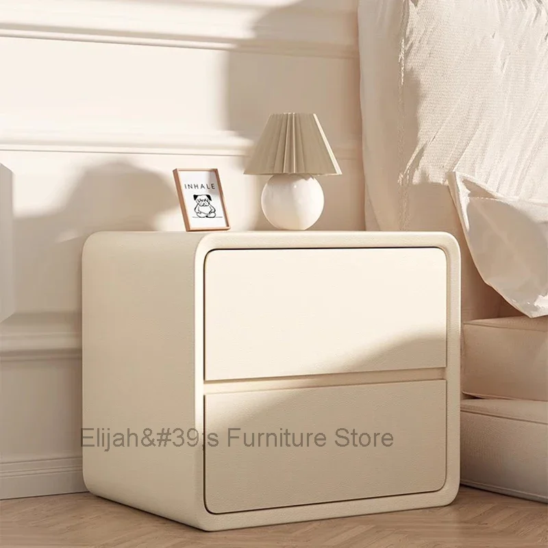 Современная Белая тумбочка шкаф для хранения удобный минималистичный боковой