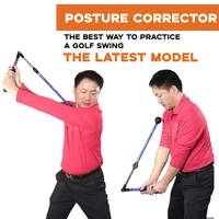 golf folding posture corrector telescopic swing club trainer for beginners improve hinge forearm rotation shoulder turn%e2%80%93light