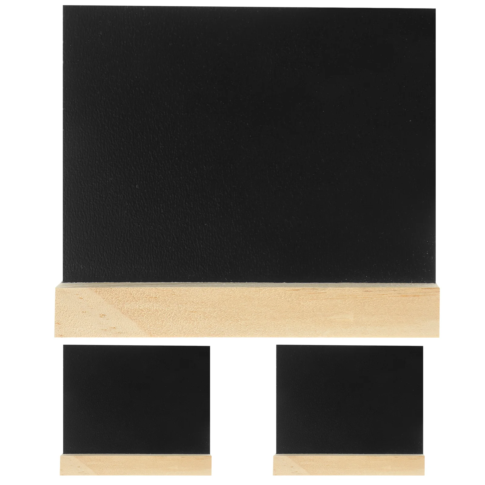 

3pcs Tabletop Mini Rectangle Blackboard Standing Type Small Double-side Blackboards