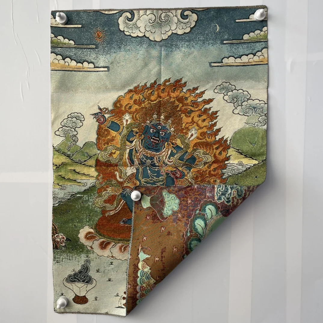 Танка-нашивка из seda 35 pulgadas бросок budismo tibetano King Kong Bodhisattva crаneo Thangka pantalla colgante - купить