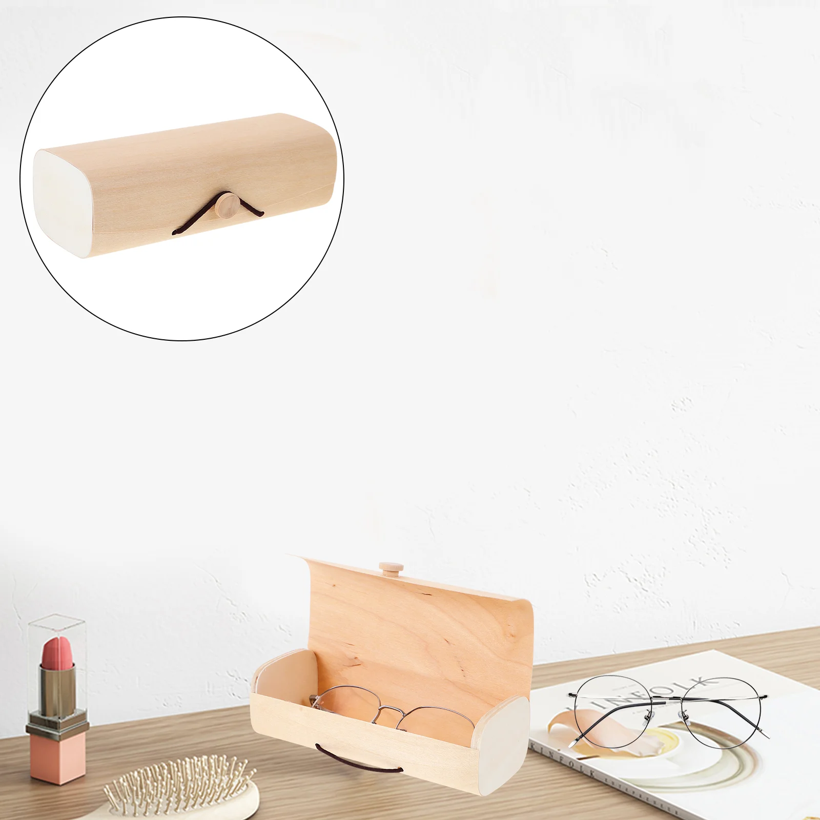

Gift Box Miss Glasses Cases Eyewear Organizer Birch Simplicity Storage Container
