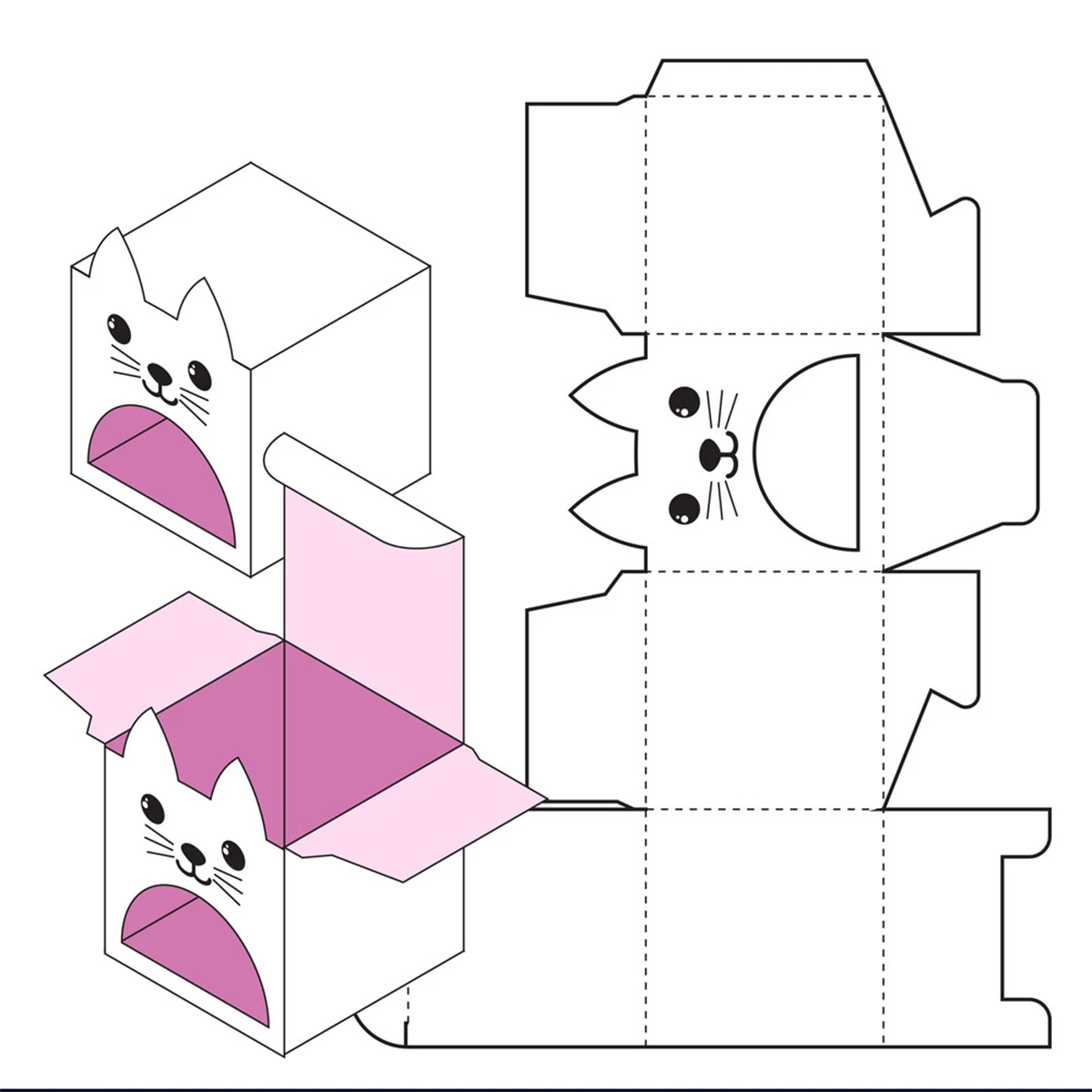 

Cat Cat Castle Gift Box Metal Craft Dies Cutting For Diy Scrapbooking Paper Handmade Mold 2022 Embossing New
