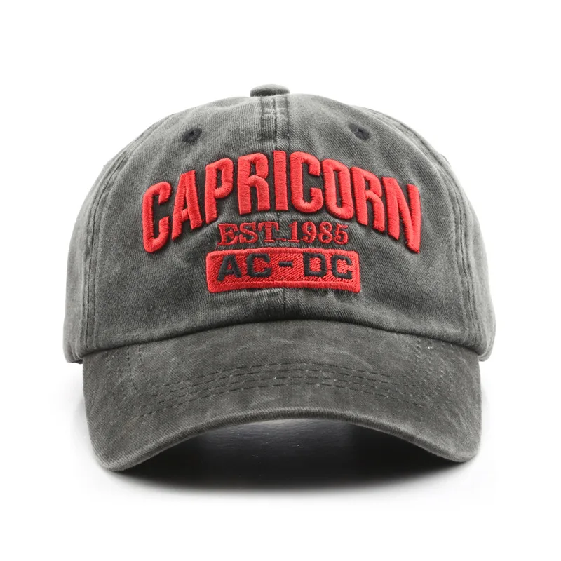 

Letter Embroidery Washed Distressed Retro Peaked Cap Outdoor Men's Sports Casual Street Personality Baseball Hat