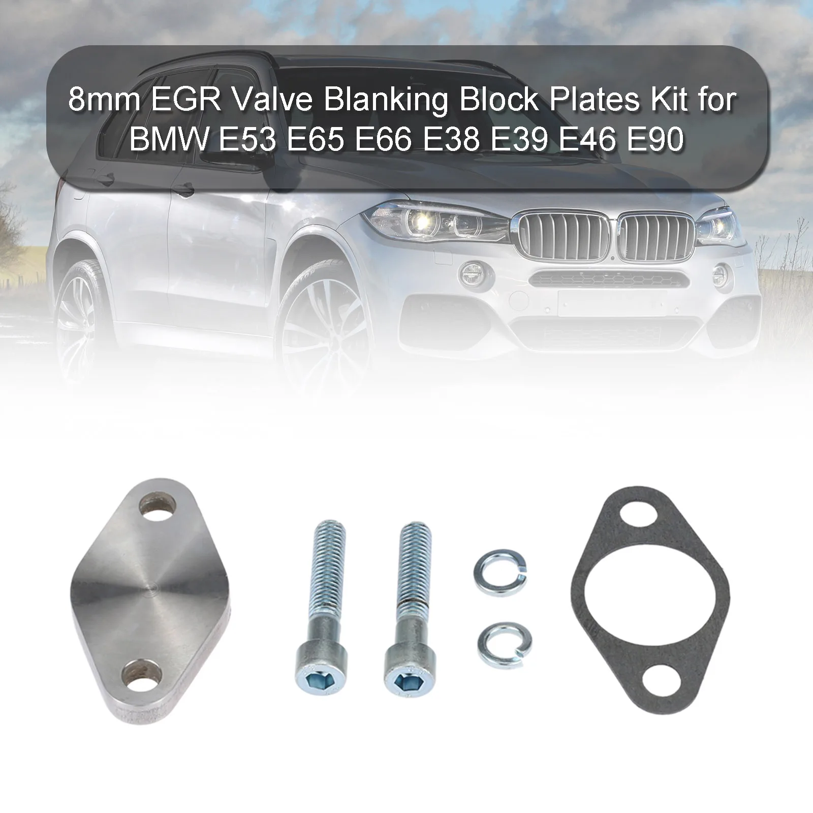 

Topteng 8 мм клапан рециркуляции отработавших газов комплект блоков для BMW E53 E65 E66 E38 E39 E46 E90