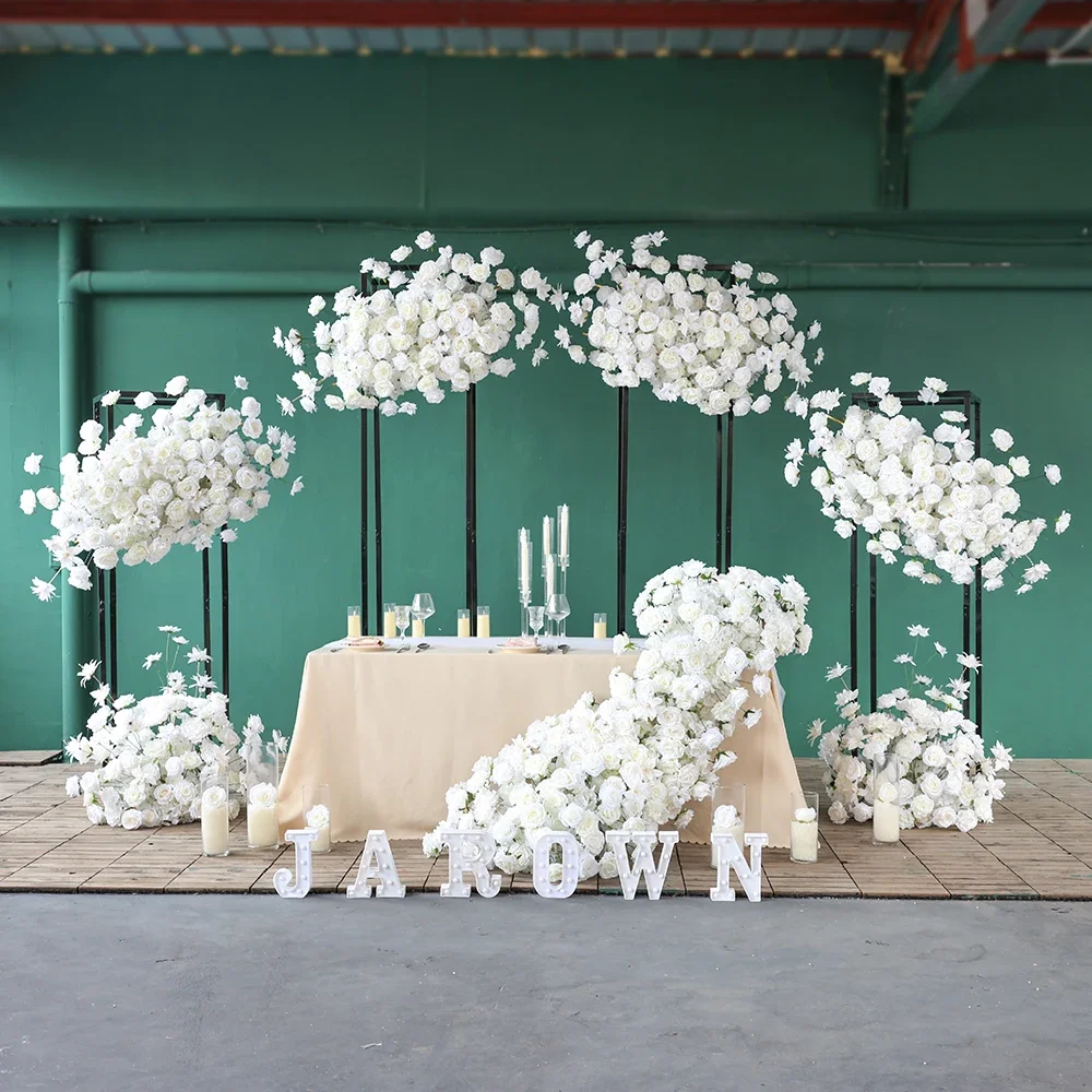 Свадебный фон Искусственные цветы композиция украшение для событий высокое