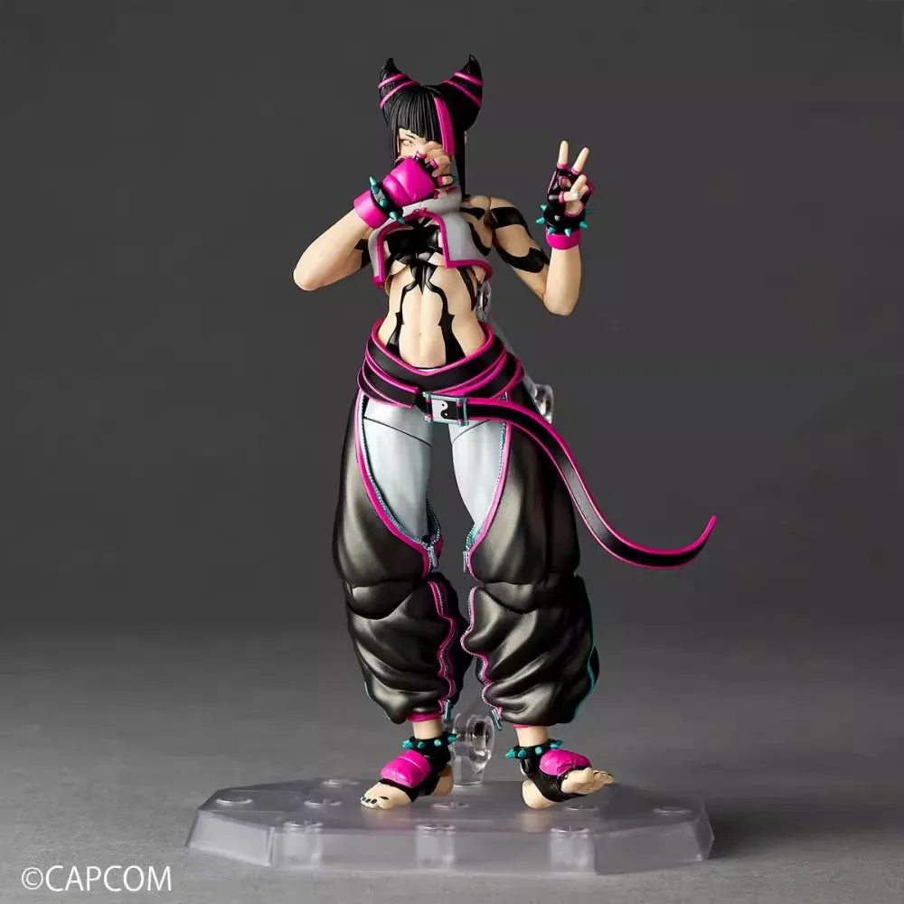 Фото В наличии Originate Kaiyodo Han Juri подвижная модель игрушки Revoltech AMAZING YAMAGUCHI SF6 №2