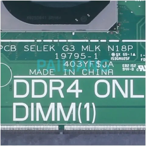 19795-1 для DELL G3 3500, материнская плата для ноутбука 028HKV 28HKV 0HW9CF 0HN4GN 0H1G65, материнская плата для ноутбука I5 I7 10th N18P GTX1650/1650Ti