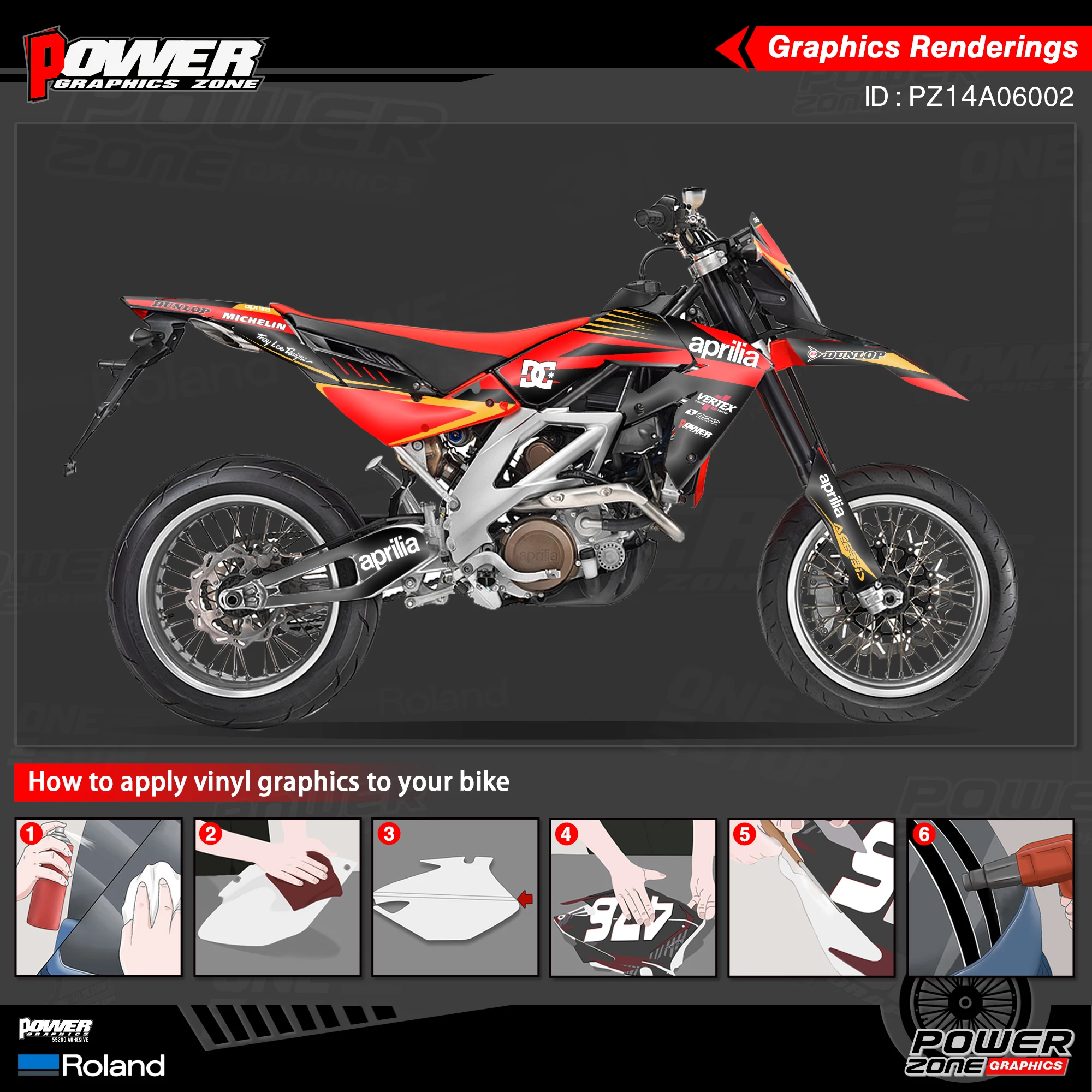 Персонализированные графические наклейки PowerZone Team 3M стикеры s Kit для APRILIA SXV 450 RXV 550