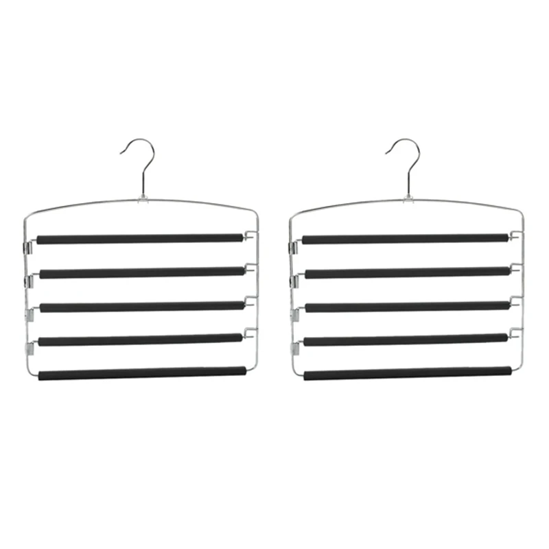 Вешалки для брюк несколько вешалок с поворотными рычагами 5-слойный органайзер