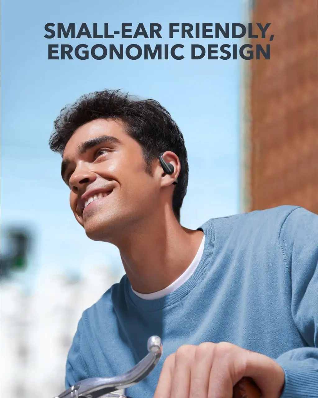 Наушники Soundcore by Anker AeroFit с открытым ухом, Bluetooth, водонепроницаемые (IPX7), для спорта, глубокий бас, 42 часа работы, для бега и фитнеса (art.: 3920da3959ea2) - 3920da3959ea2