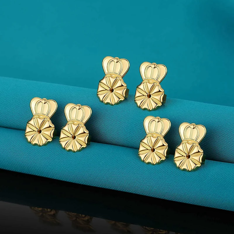 3 пары застежек для сережек регулируемые гипоаллергенные безопасные застежки