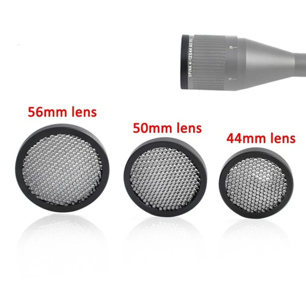 Scope Accessories Mesh 44MM/50MM/56MM Hunting Equipment Optical Aim Sight Riflescope Sunshade Caps Killflash Honeycomb
