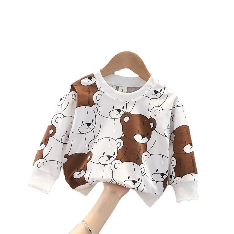 

New Spring Autumn Baby Girl Clothes Children Cartoon T-Shirt Toddler Sport Casual Costume Infant Boys Clothing Kids Tracksuits