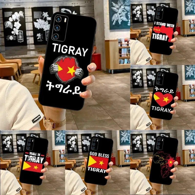 

Tigray Flag Phone Case For Honor 70Pro 70 60 50 50SE 30 20 10 I Pro S SE V40 V30Pro V20 V9 V8 X30 X20 X10 X10Max Cover