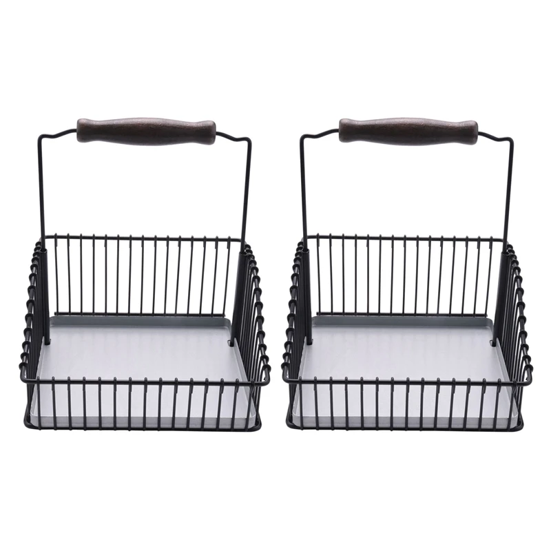

2X Storage Bin Under Shelf Wire Rack Cabinet Basket Kitchen Organizer Cupboard Home Supplies Finishing Organizer Basket